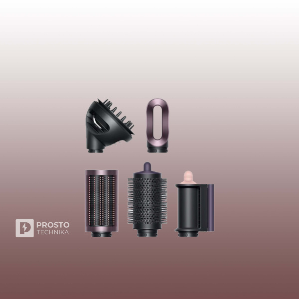 Стайлер Dyson Airwrap i.d. Long HS08 Straight+Wavy c дифузором сливовый (Jasper plum) наша вилка